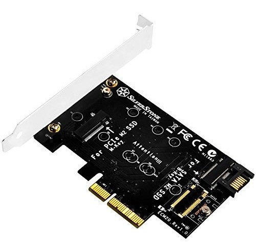 Silverstone Technology Dual M2 A La Tarjeta Adaptadora Pci-e 0