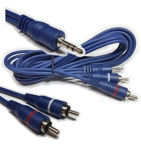 Cable Miniplug 3,5 Estereo Macho-rca Macho Doble 4 Mts Lujo 0