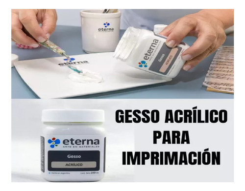 Gesso Acrilico Eterna 250ml Capa Base Para Liezo 1