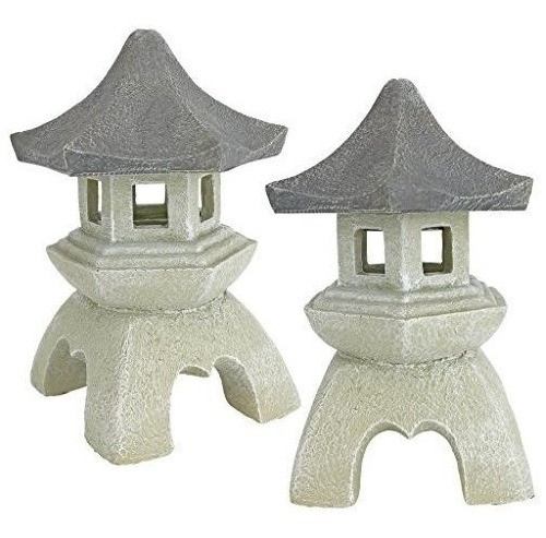 Design Toscano Asian Pagoda Statues Medium Set De Dos 0