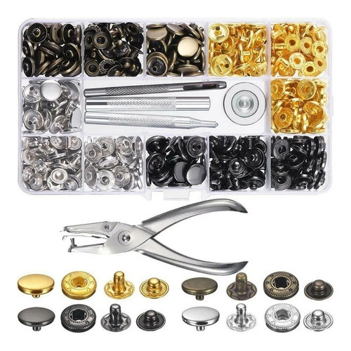 120 Pcs Kit Broches De Metal Varios Colores - Electroimporta 0