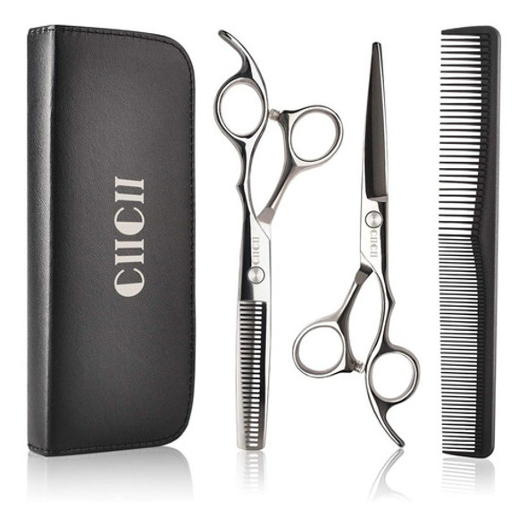 Tijeras De Peluqueria Profesional 17cm/ Set X2 /silver 0