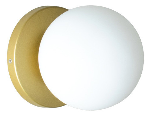 Arandela Slim Globo 10 Jabuticaba Dourdado Fosco C/ Led 1