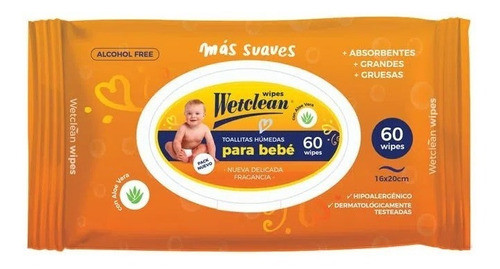 Toallitas Wetclean® X 60 Unidades 0