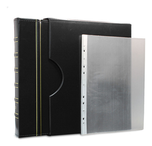 Álbum De Luxo Preto 30 Folhas Pp Para 30 Cédulas 3bzn G 0