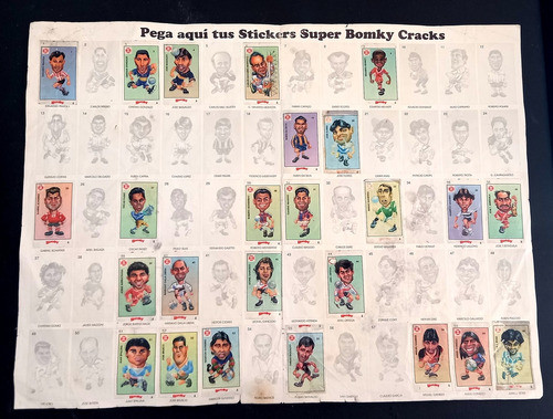Album Figuritas Futbol Chicles Bomky Super Cracks 0