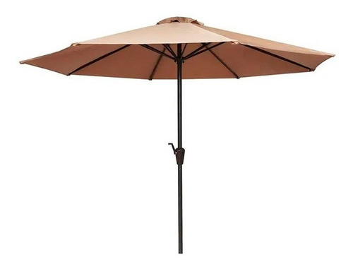 Sombrilla Aluminio 2.70 Metros Beige Nueva C/ Manivela 0