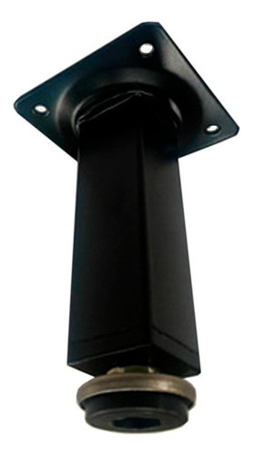 Pata Metalica Color Negro Regulable 25x25x100mm 0