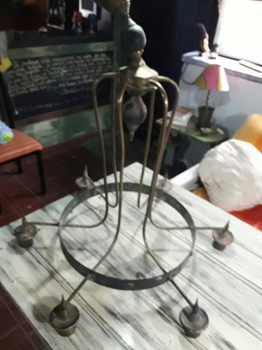 Araña De Techo .todo Bronce 1