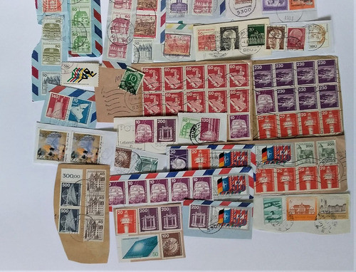 Lote 100 Selos Alemanha 1980/90  Coleção Revenda Leia  L59 1