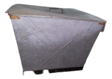 Antiguo Tacho Chapa Galvanizada Tamaño Grande 70 Lts Aprox. 0