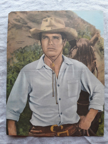 Ty Hardin - Bronco - Poster Original De Revista Canal Tv 0