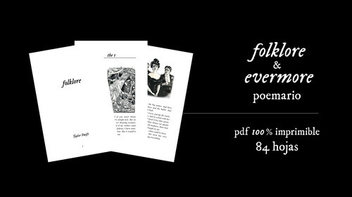 Folklore & Evermore Poemario Taylor Swift 0