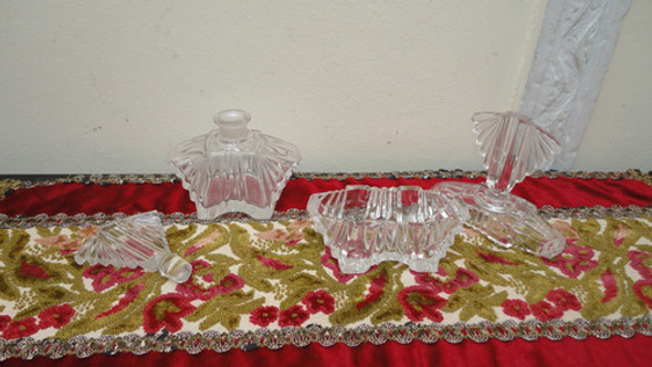 Fino Perfumero Y Alhajero Antiguo Cristal Tallado Vealos 1
