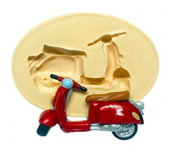 Molde De Silicone Moto Lambreta 0