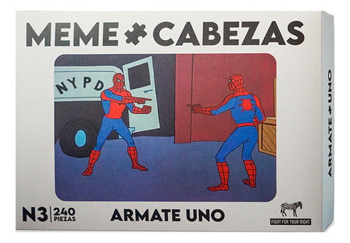 Juego De Mesa Memecabeza Fight Rompecabeza Spiderman 0