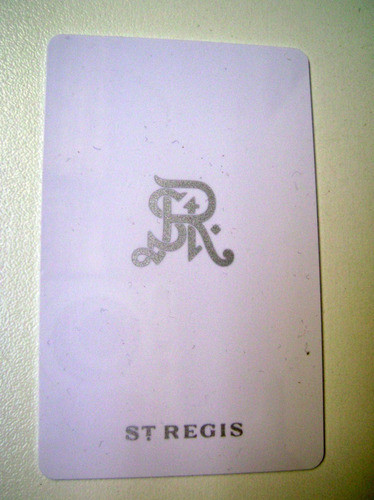 Tarjeta Llave Hotel St Regis Cadena Internacional Usa Boedo 1