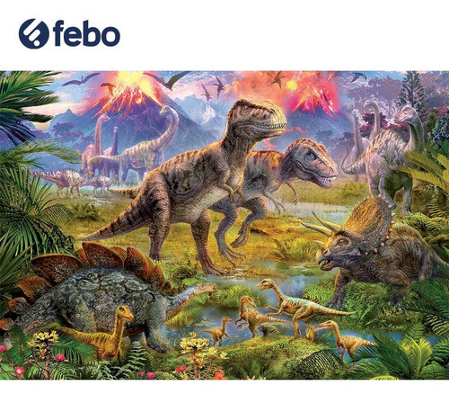 Rompecabeza Puzzle Educa Encuentro Dinosaurios 500 Piezas 1