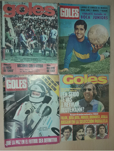 Lote De 4 Revistas Goles Leer Descripción 0