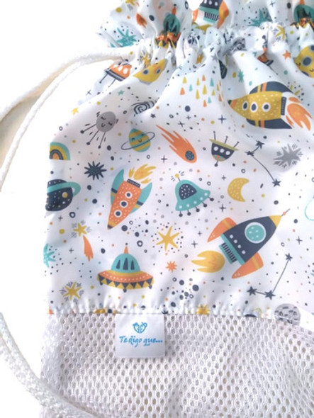 Bolsa - Mochila Para Juguetes De Playa. Mod: Espacio. 1