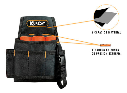 Cartuchera Porta Herramientas Multiuso Kurcat N°2 1
