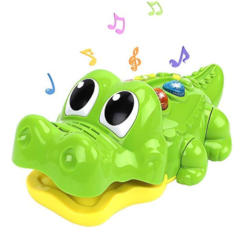 Nueplay Juguete Musical De Cocodrilo Para Niños De 1 2 3 Año 0