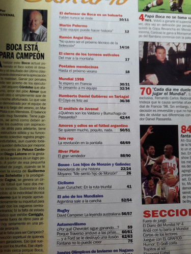 Revista El Gráfico Nº 4088 Febrero 1998 - Boca Cordoba - Arg 1