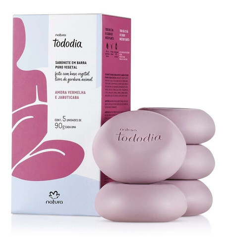 Jabones Caja X 5 Tododía Mora Roja Y Jabuticaba Natura 0