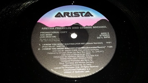 Aretha Franklin George Michael I Knew You Were Waiting Hit 1