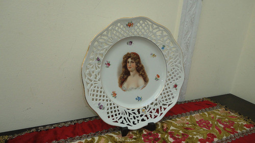 Plato Antiguo Bavaria Calado Aleman Gran Tamaño Vealo 1