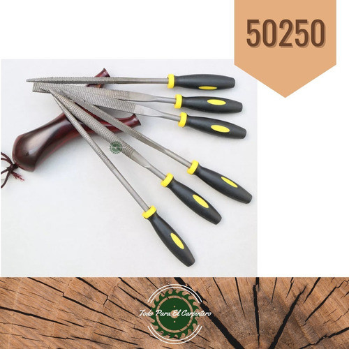Set Juego Limas Escofina X6 Unid Madera Industrial Tpc50250 0