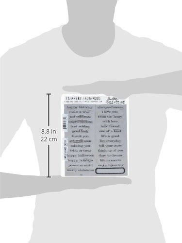 Stampers Anonymous Tim Holtz Sello De Goma Cling Set 7 Por 8 1