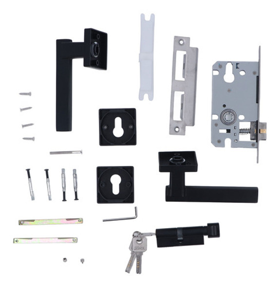 Fechadura De Porta Frontal Handleset Home Universal Split Si 0
