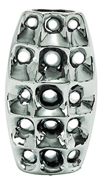 Florero De Cerámica Deco 79 14  H, 8  W-71665, 14  X 8 0