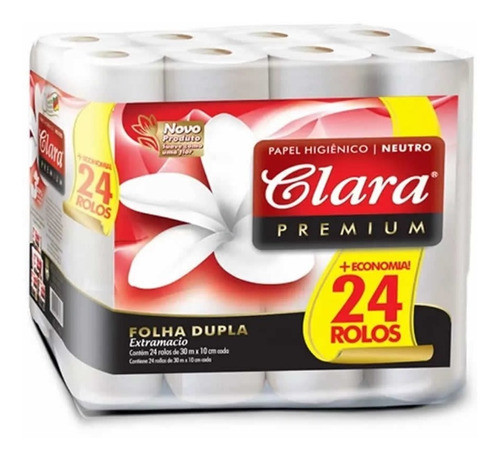 Papel Higienico Clara 24 Rollos 30 Mts Por Rollo Doble Hoja 0