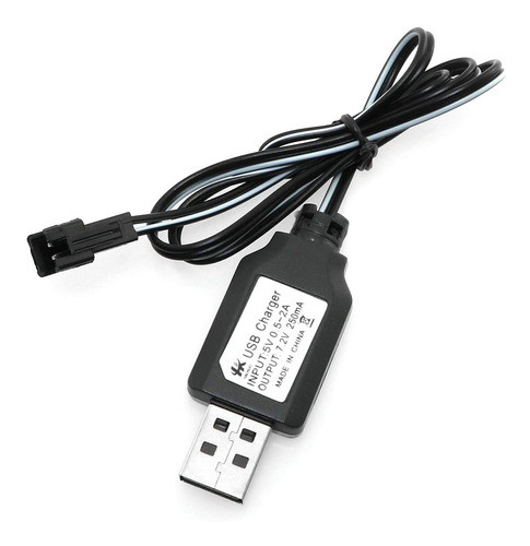 Cable Cargador 7.2v 250ma Usb Con Sm-2p Plug Ni-cd Ni-mh 0