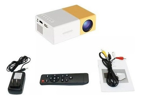 Lazhu Mini Projetor Led Portátil 3d Home Theater Yg300 600 1