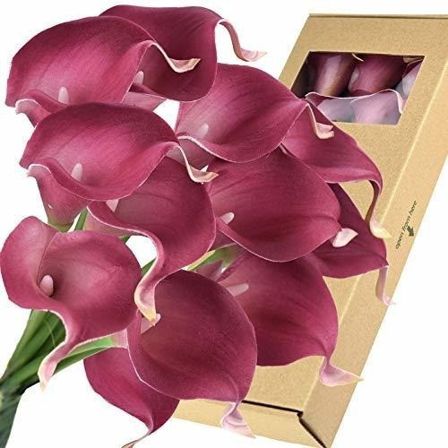 15 Calas Artificiales Realistas 37cm Rosa Viejo 0
