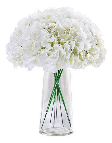 Pack De 10 Paquetes De Flores Falsas Blancas-rosas 0