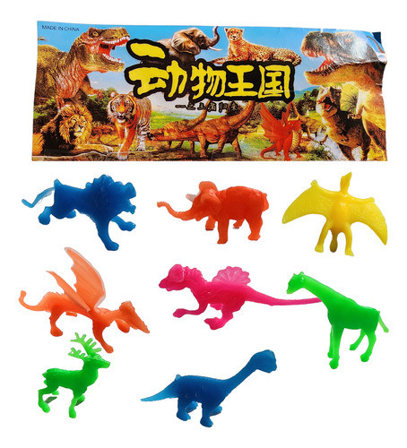 30 Animales Selva Y  Dinosaurios Juguete Piñata Souvenir 1