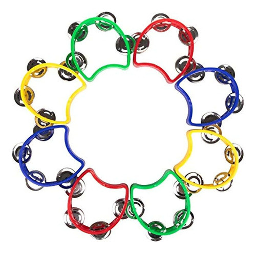 Foraineam, Paquete De 8 Panderetas De Plástico, Campanas De 0