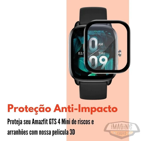 2 Pelicula 3d Protetora P/ Amazfit Gts 4 Mini Não Se Percebe 1