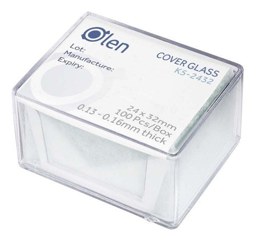 Lamínula Para Microscopia 24 X 32mm Caixa 100 Unids. 0