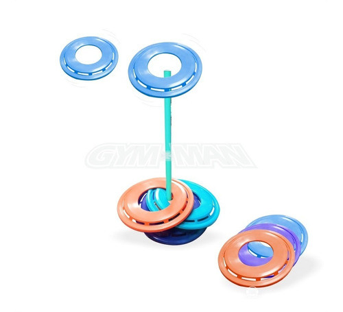 Juego Embocar Lanzar Frisbee Aros Palo Habilidad 1