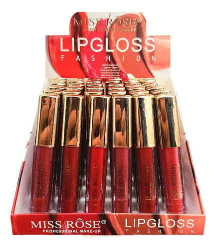 36 Lip Gloss Fashion 7701-003z1 Miss Rosê Atacado Sj 0
