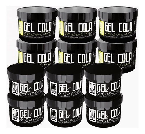 Gel Cola Big Barber 300g Misturado Pacote Com 12 Unidades 0