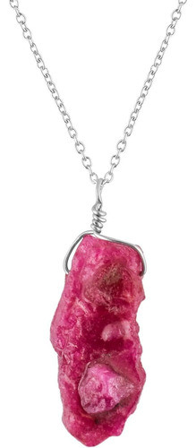 Qnavic Piedra Preciosa Rubí Natural Bruto, Piedra Cristal A 0