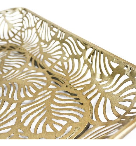Bandeja Decorativa De Metal Calada Chica 1