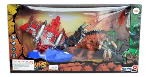 Juguete Set Muñecos Dinosaurios Con Accesorios Niño Niña 1