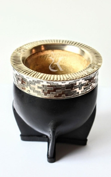 Mate Imperial Virola De Alpaca+bombilla Pico De Loro Alpaca 0